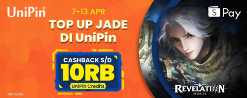 Top Up Game Revelation Pakai Shopeepay Dapatkan Cashback Hingga 10Ribu UniPin Credits dan Bonus Item Code!